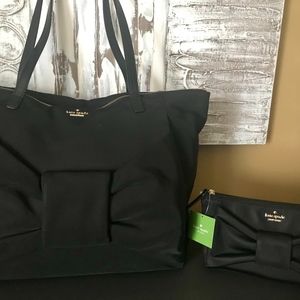 KATE SPADE HARING LANE KENNA Tote and Make-Up Case